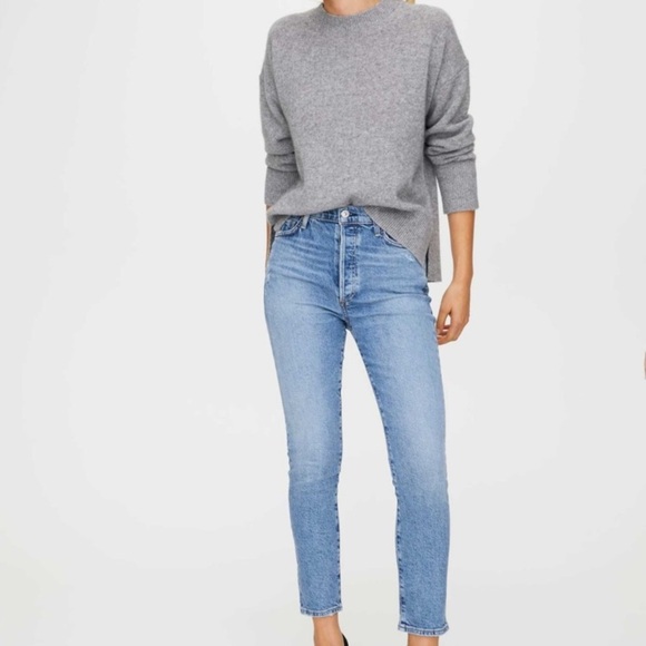 Citizens of Humanity Olivia Highrise Slim Ankle Jeans in Light Blue Size 27 - Picture 1 of 16